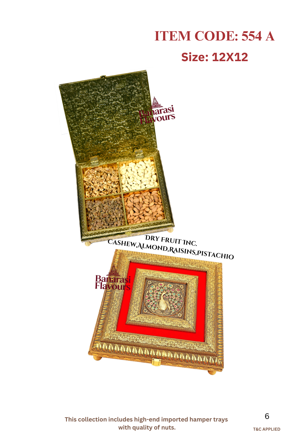 ITEM CODE: 554 A 12x12