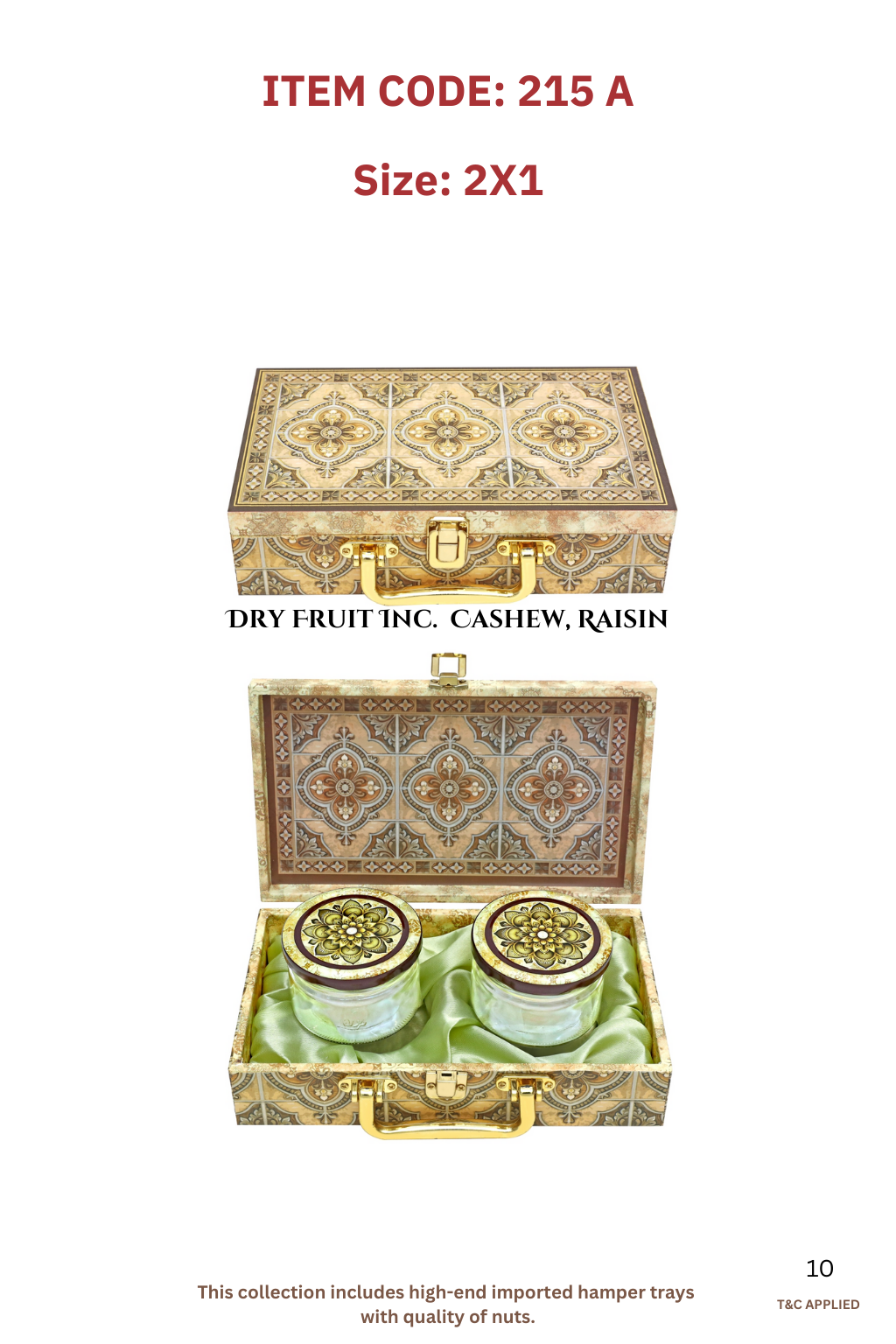 ITEM CODE: 215 A 2x1